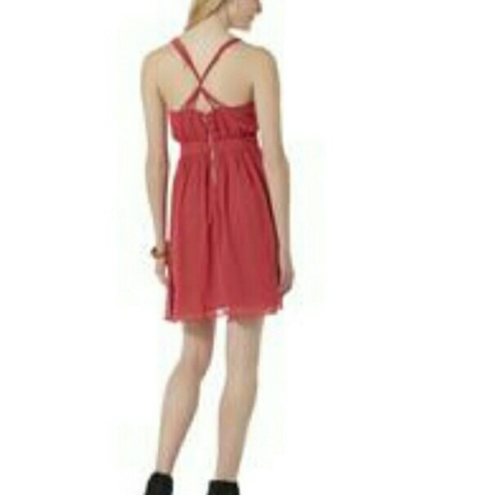 BONGO Red Raspberry Razor Strap Dress - Picture 2 of 8